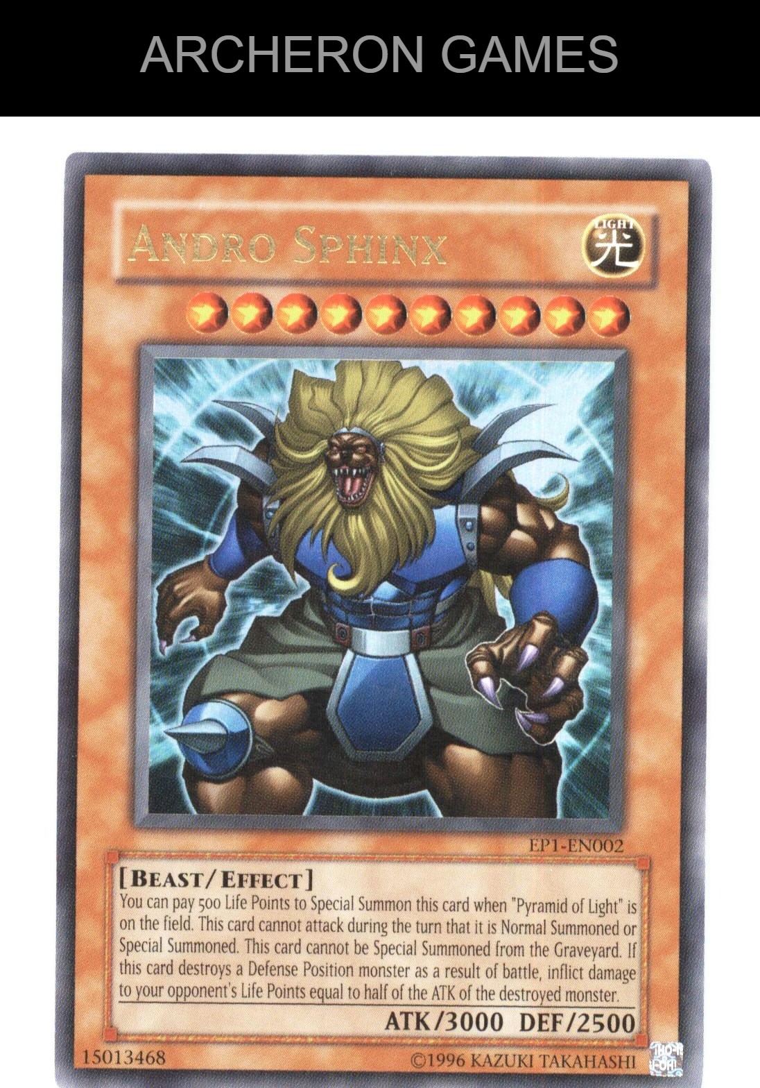 Andro Sphinx Ultra Rare YUGIOH Card