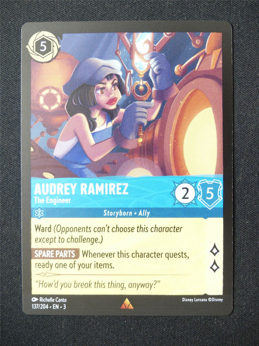 Audrey Ramirez The Engineer 137/204 - Lorcana Card #6ET