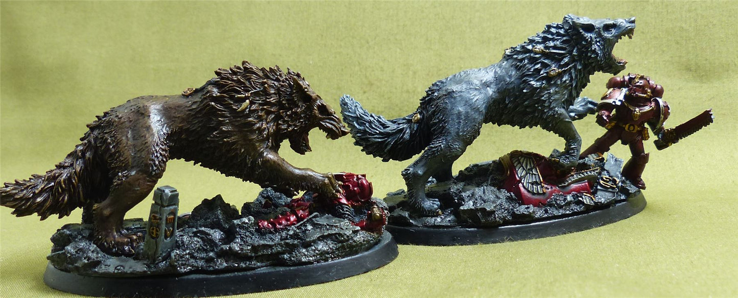 The Wolf-kin of Russ painted - Space Wolves - Warhammer Horus Heresy #4XA