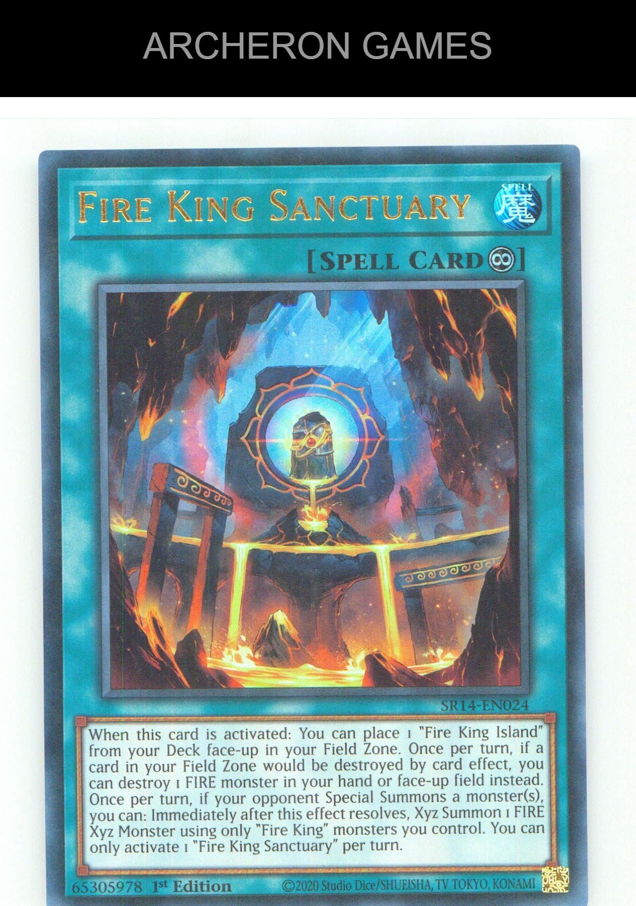 Fire King Sanctuary UR YUGIOH Card Unlimited
