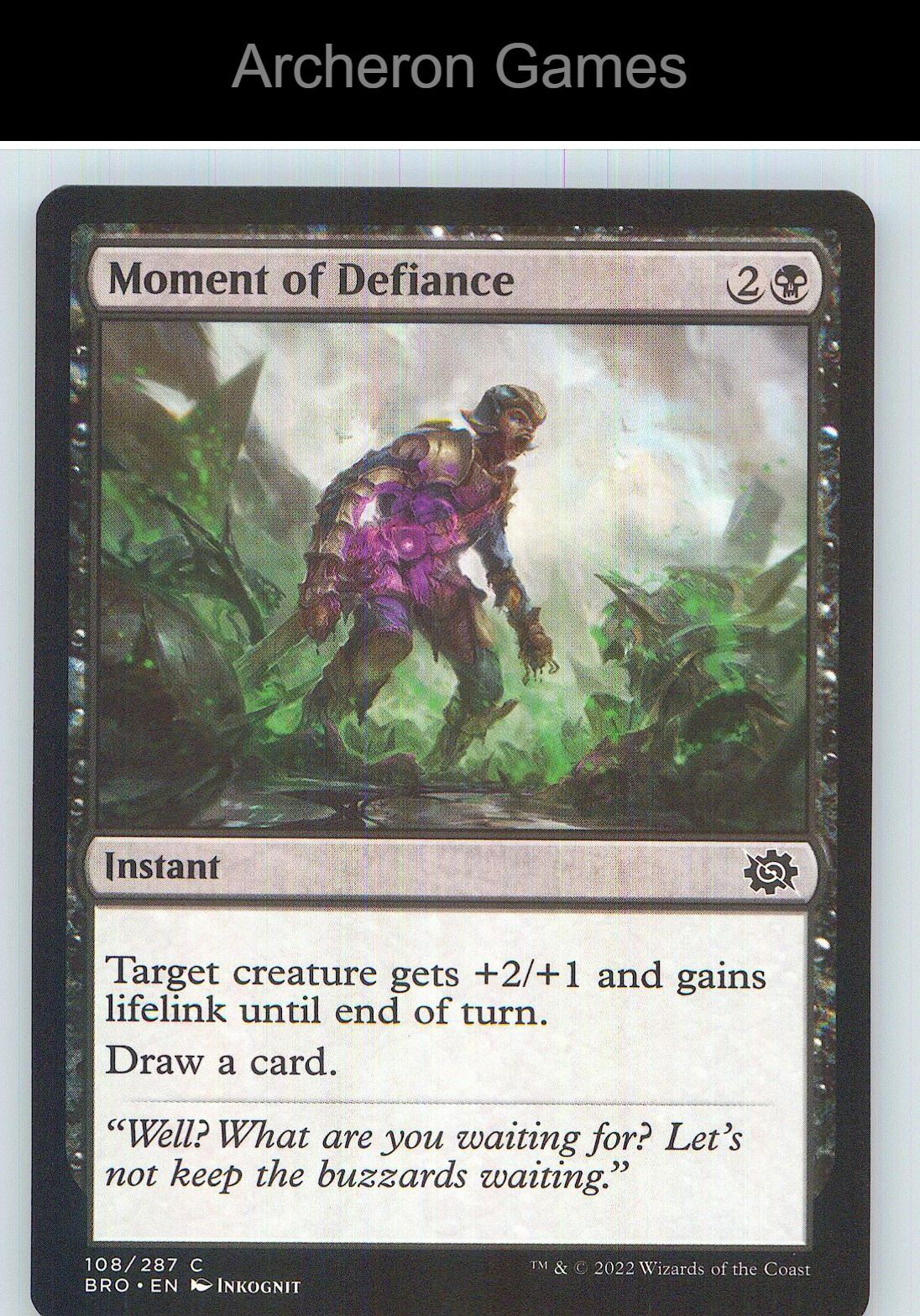 Moment of Defiance BRO 108 C MTG Card NM/EX+
