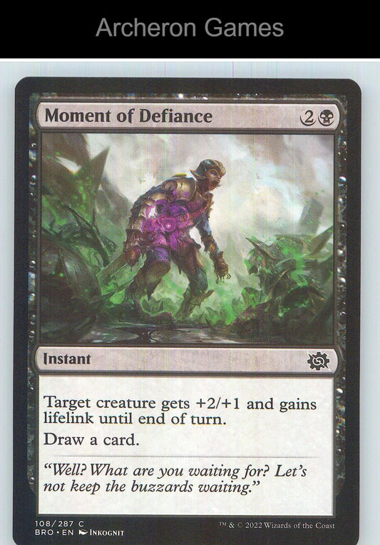 Moment of Defiance BRO 108 C MTG Card NM/EX+
