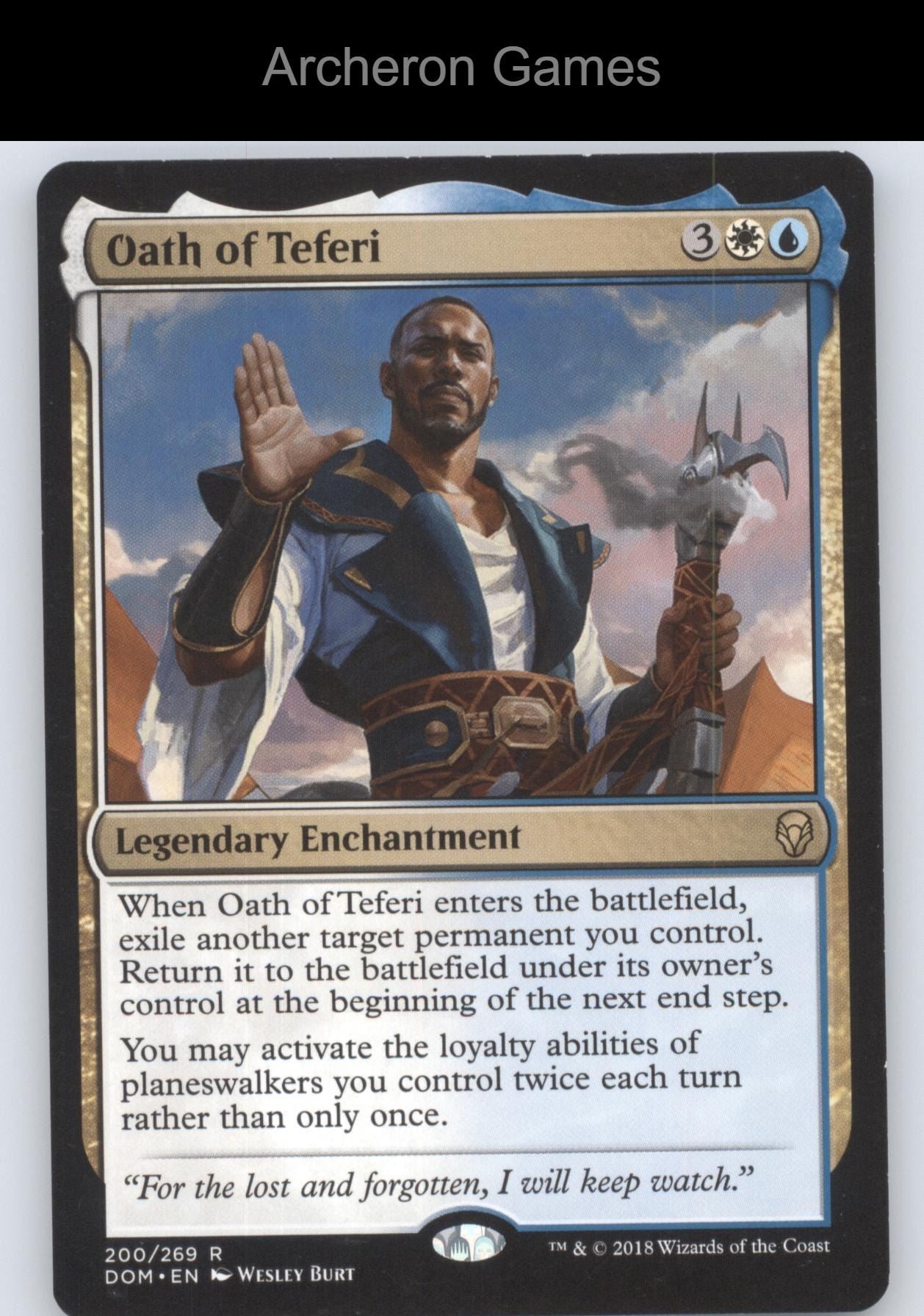 Oath of Teferi 200 R MTG Card Dominaria