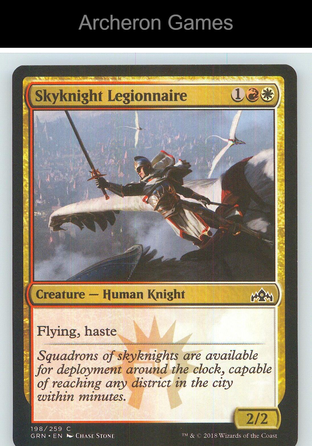 Skyknight Legionnaire GRN 198 C MTG Card NM/EX+