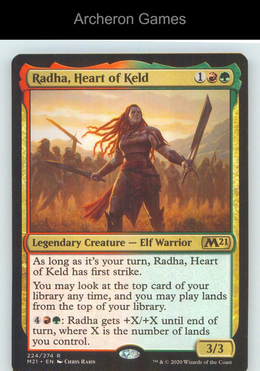Radha, Heart of Keld M21 224 R MTG Card NM/EX+