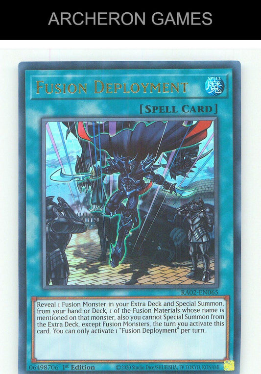Fusion Deployment (UR) Ultra Rare YUGIOH Card 1st Edition