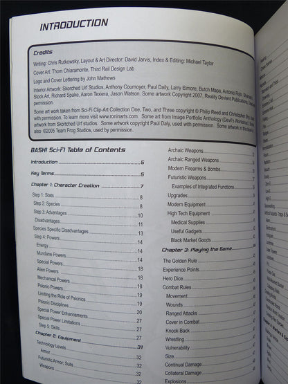 BASH! Sci-Fi Edition - Basic Action Roleplay Softback #2VL
