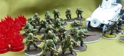 Band of Brothers models & parts partially painted - Bolt Action Miniatures