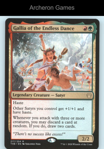 Gallia of the Endless Dance 217 R MTG Card Promo Pack: Theros Beyond Death