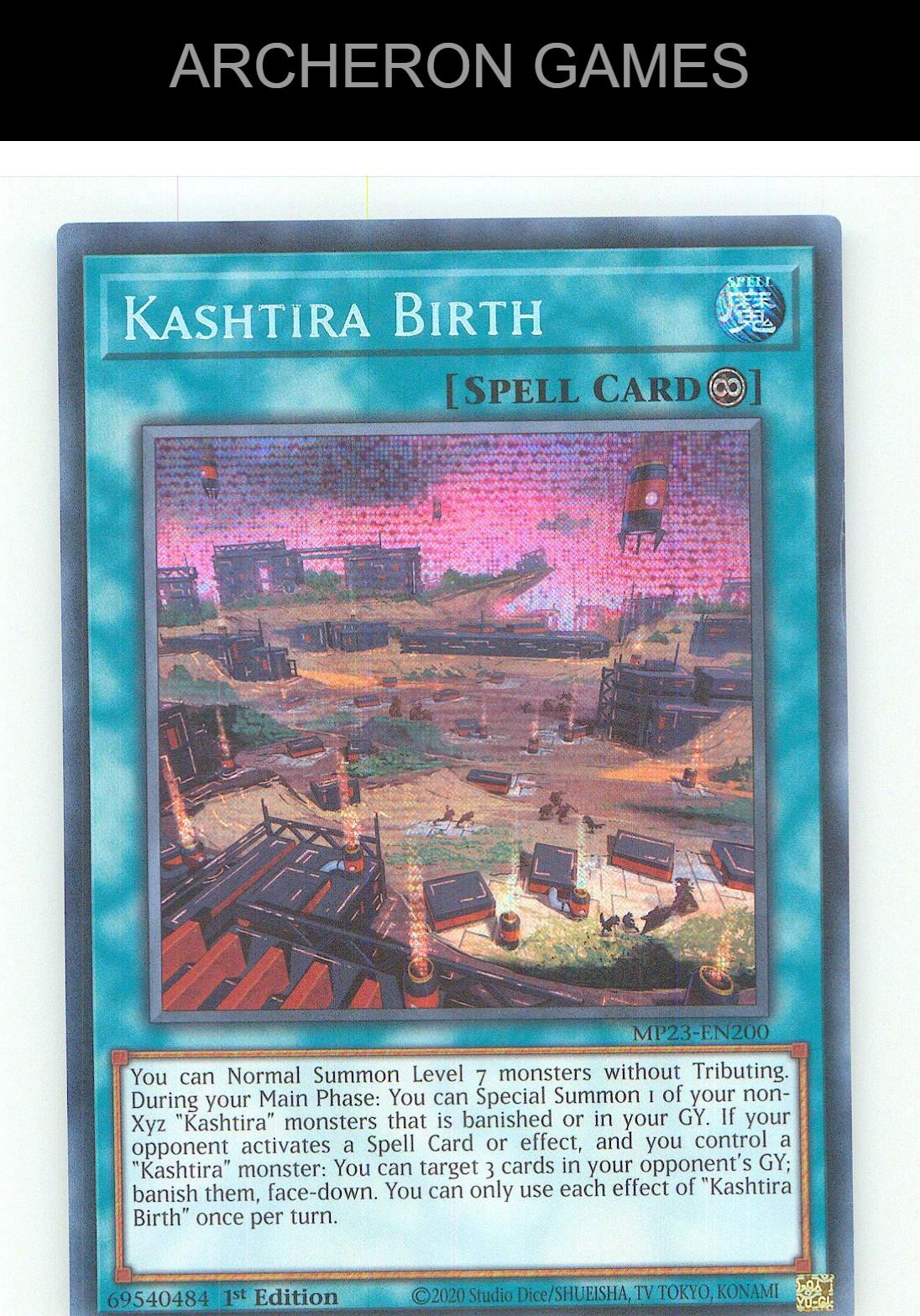 Kashtira Birth Prismatic Secret Rare YUGIOH Card 1st Edition