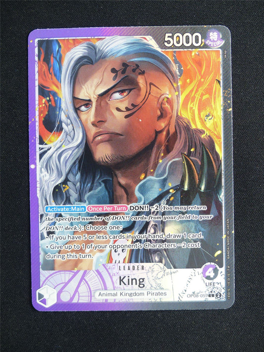 King OP08-057 L Foil - One Piece Card #21G