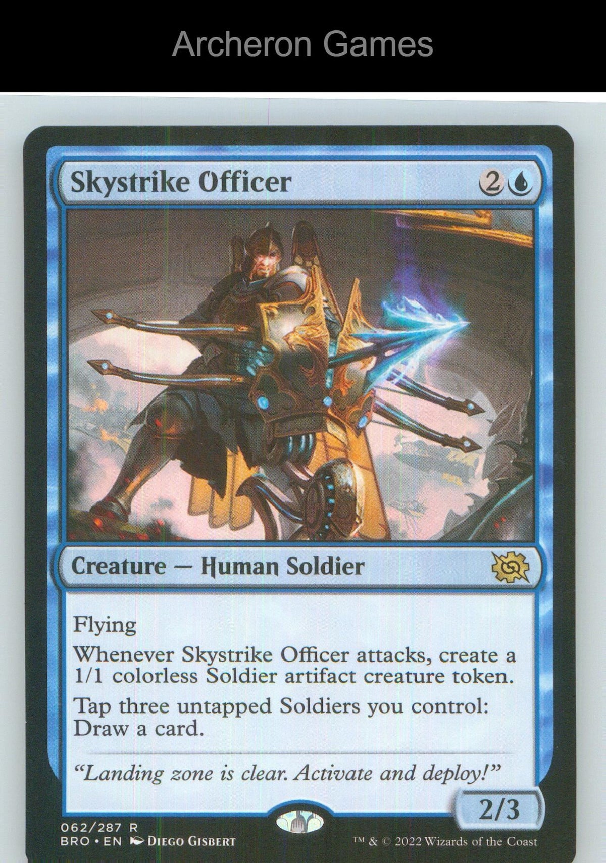 Skystrike Officer BRO 62 R MTG Card NM/EX+