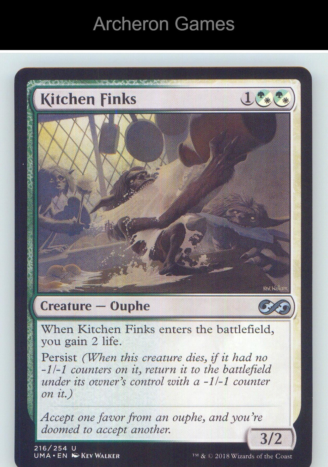 Kitchen Finks UMA 216 UC MTG Card NM/EX+