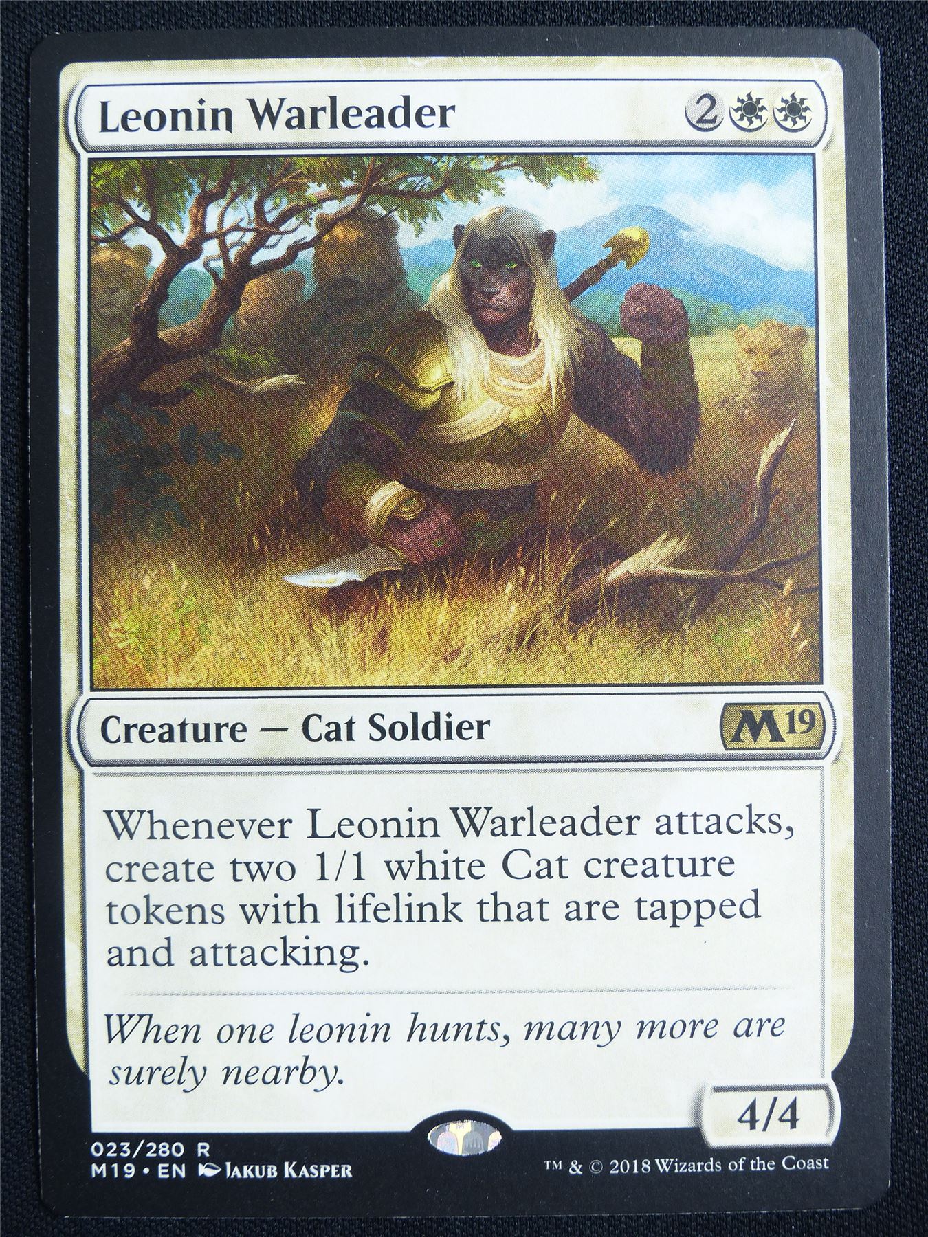 Leonin Warleader - M19 - Mtg Card #244