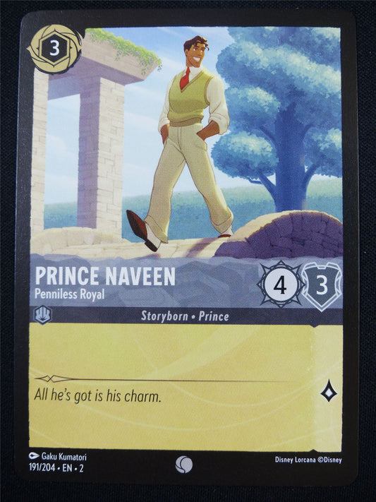 Prince Naveen Penniless Royal 191/204 - Lorcana Card #4OC