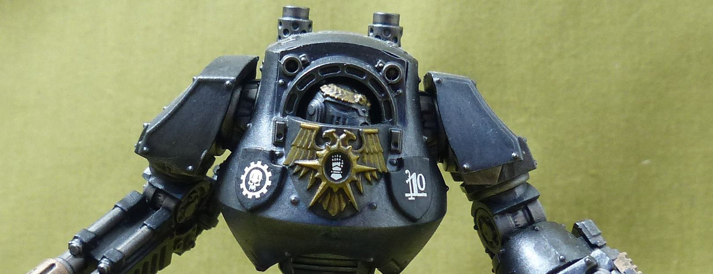 Contemptor Dreadnought painted - Imperial Fists - Warhammer Horus Heresy #7UX