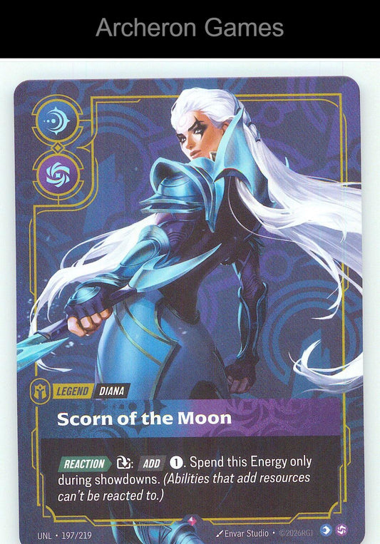 Diana - Scorn of the Moon UNL 197/219 R Unleashed Riftbound Card
