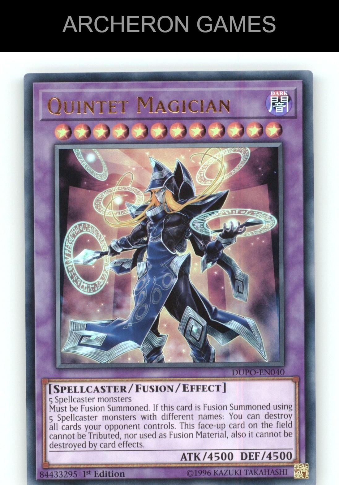 Quintet Magician Ultra Rare YUGIOH Card