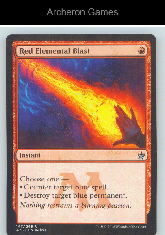 Red Elemental Blast A25 147 UC MTG Card NM/EX+