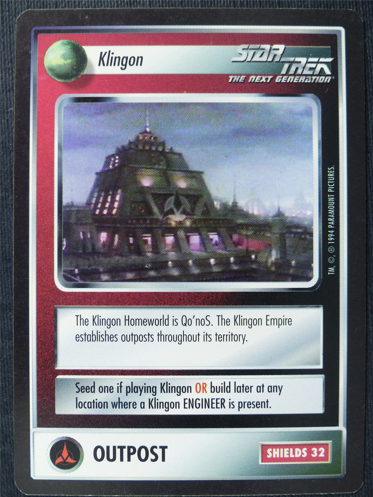 Klingon - NG - Star Trek Cards #RZ