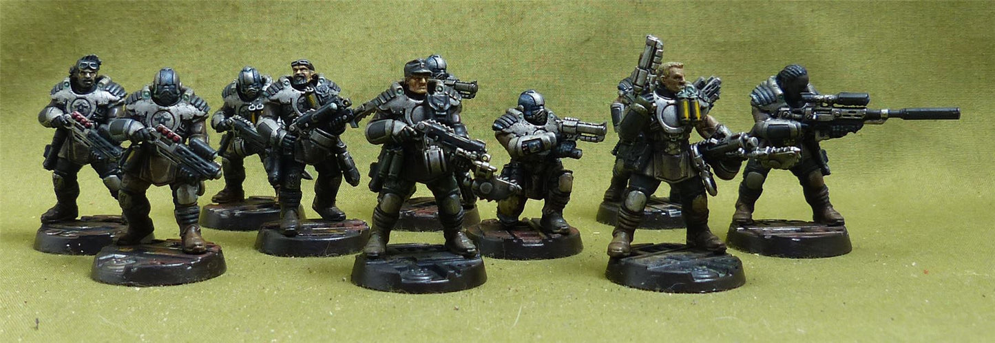 Palanite Enforcer Patrol painted - Warhammer Necromunda #5CF