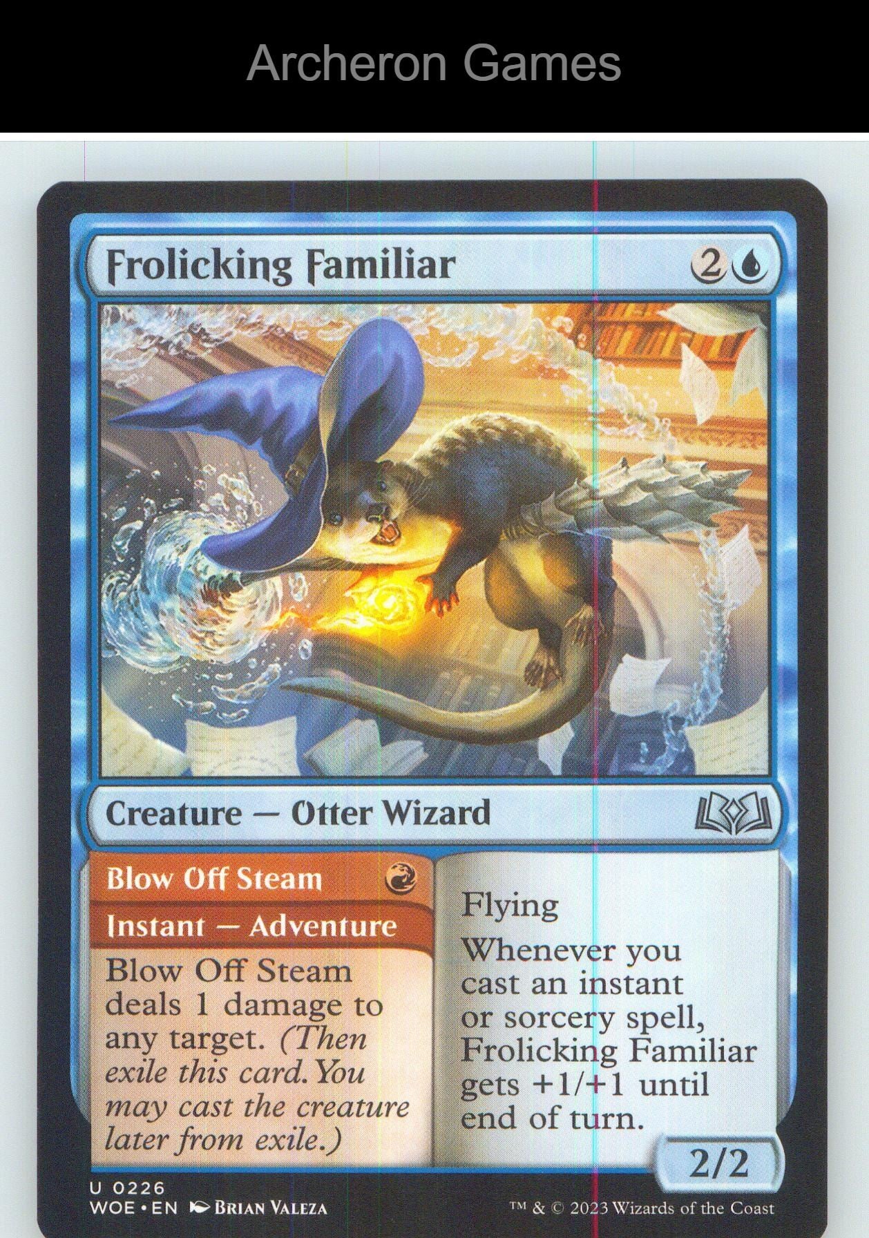 Frolicking Familiar WOE 226 UC MTG Card NM/EX+