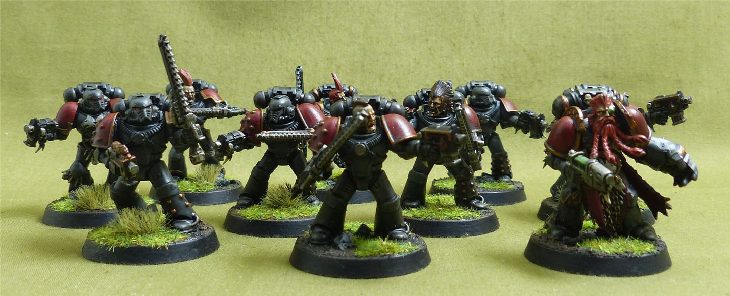 MKII Tactical Squad set of 10 painted - Space Wolves - Warhammer Horus Heresy #4XI