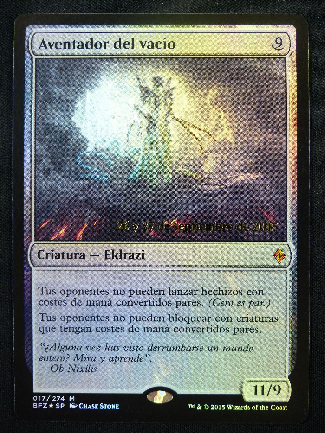 Void Winnower Pre-Release Promo Foil Spanish - BFZ - Mtg