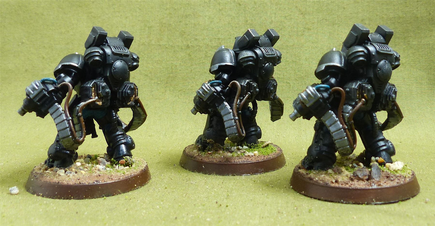 Aggressor Squad painted - Iron Hands - Warhammer 40K #1QS