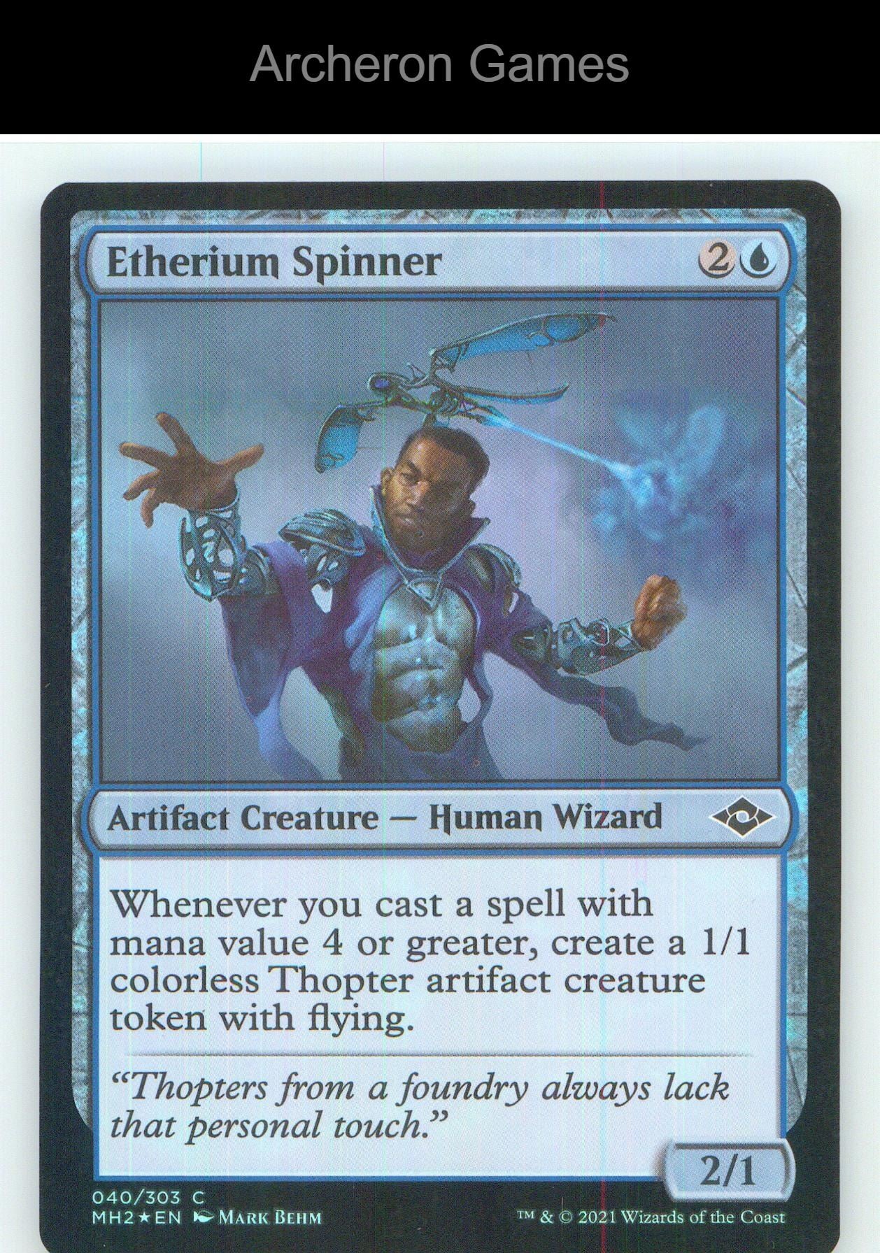 Etherium Spinner MH2 40 C MTG Card NM/EX+ Foil