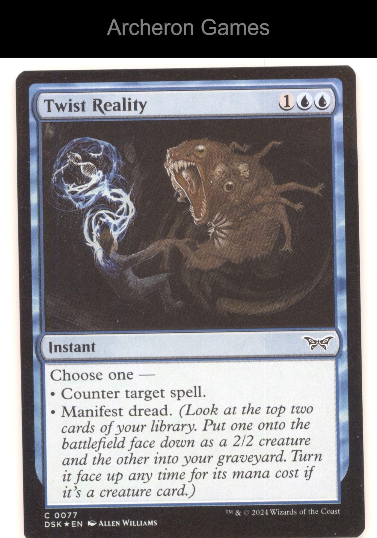 Twist Reality 77 C MTG Card Duskmourn: House of Horror
