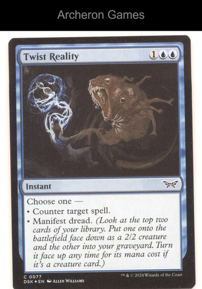 Twist Reality 77 C MTG Card Duskmourn: House of Horror