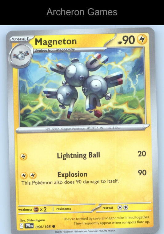 Pokemon Card Magneton SVI 064/198 C Scarlet & Violet