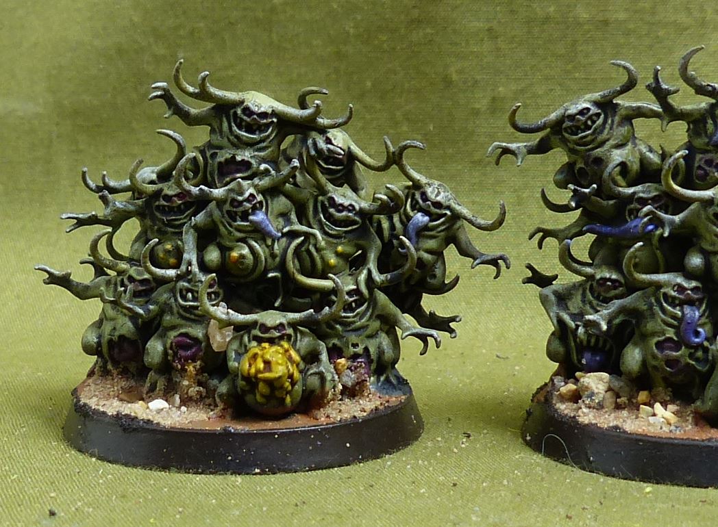 Nurglings painted - Chaos Daemons - Warhammer 40K #5CA