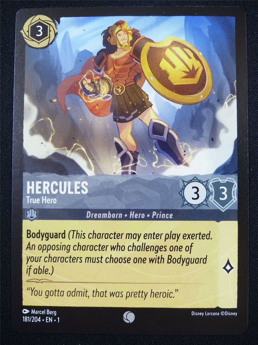 Hercules True Hero 181/204 - Lorcana Card #4OA