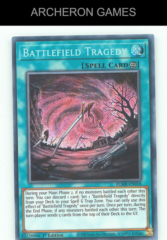 Battlefield Tragedy SEC YUGIOH Card