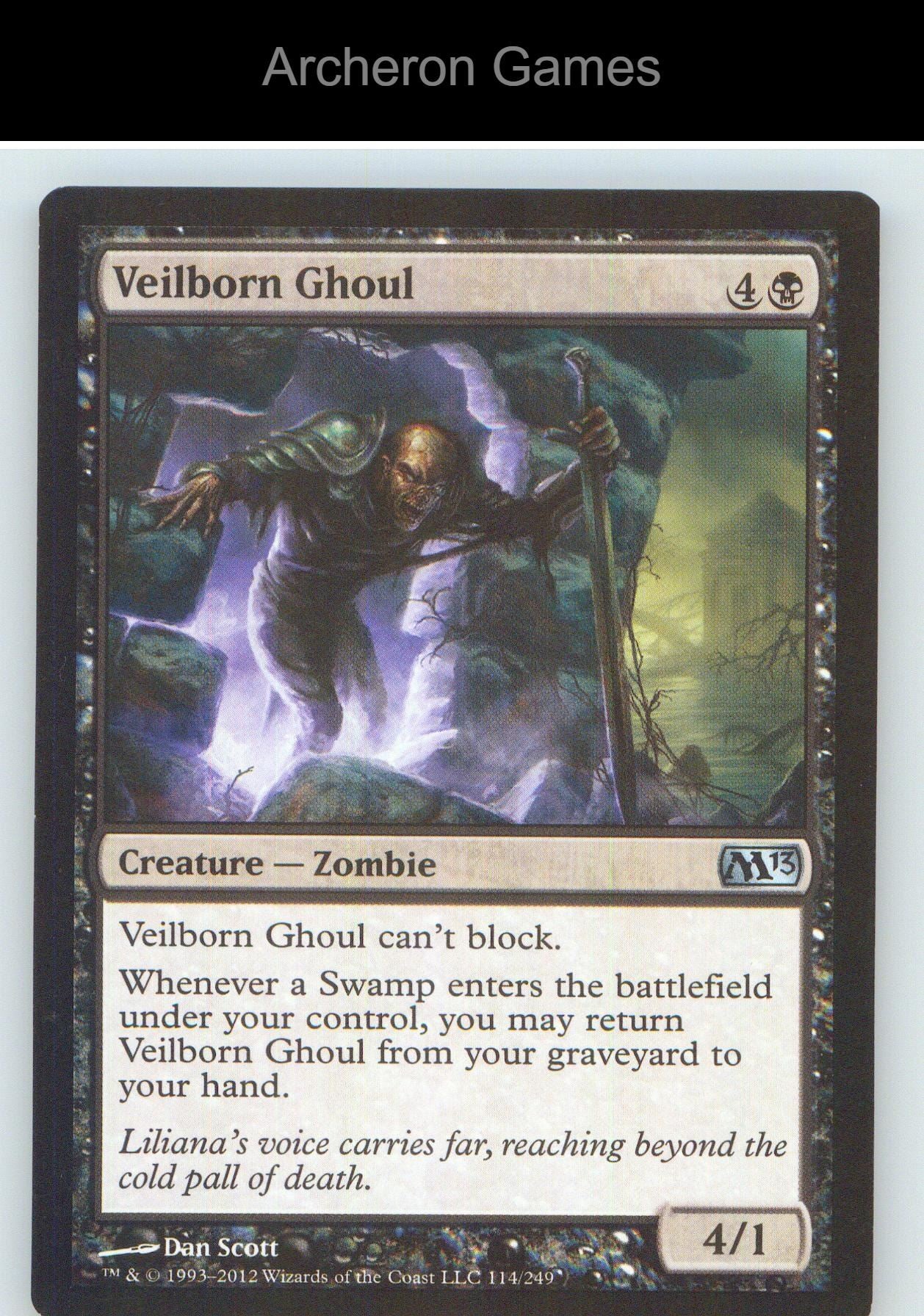 Veilborn Ghoul M13 114 UC MTG Card NM/EX+