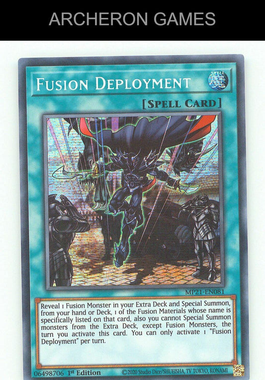 Fusion Deployment SEC YUGIOH Card