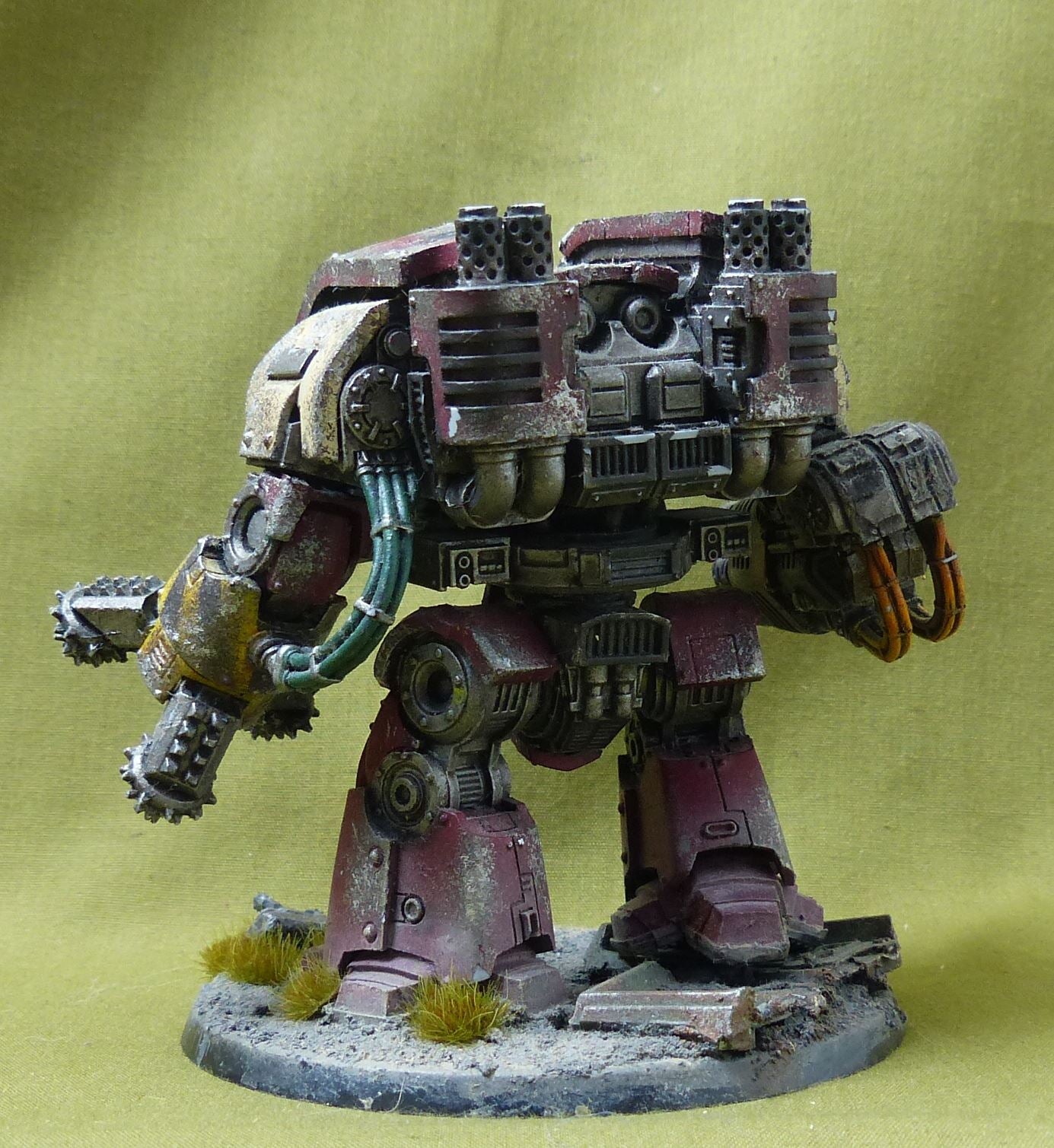 Leviathan Siege Dreadnought with Claw & Drill painted - Adeptus Astartes - Warhammer Heresy #35V