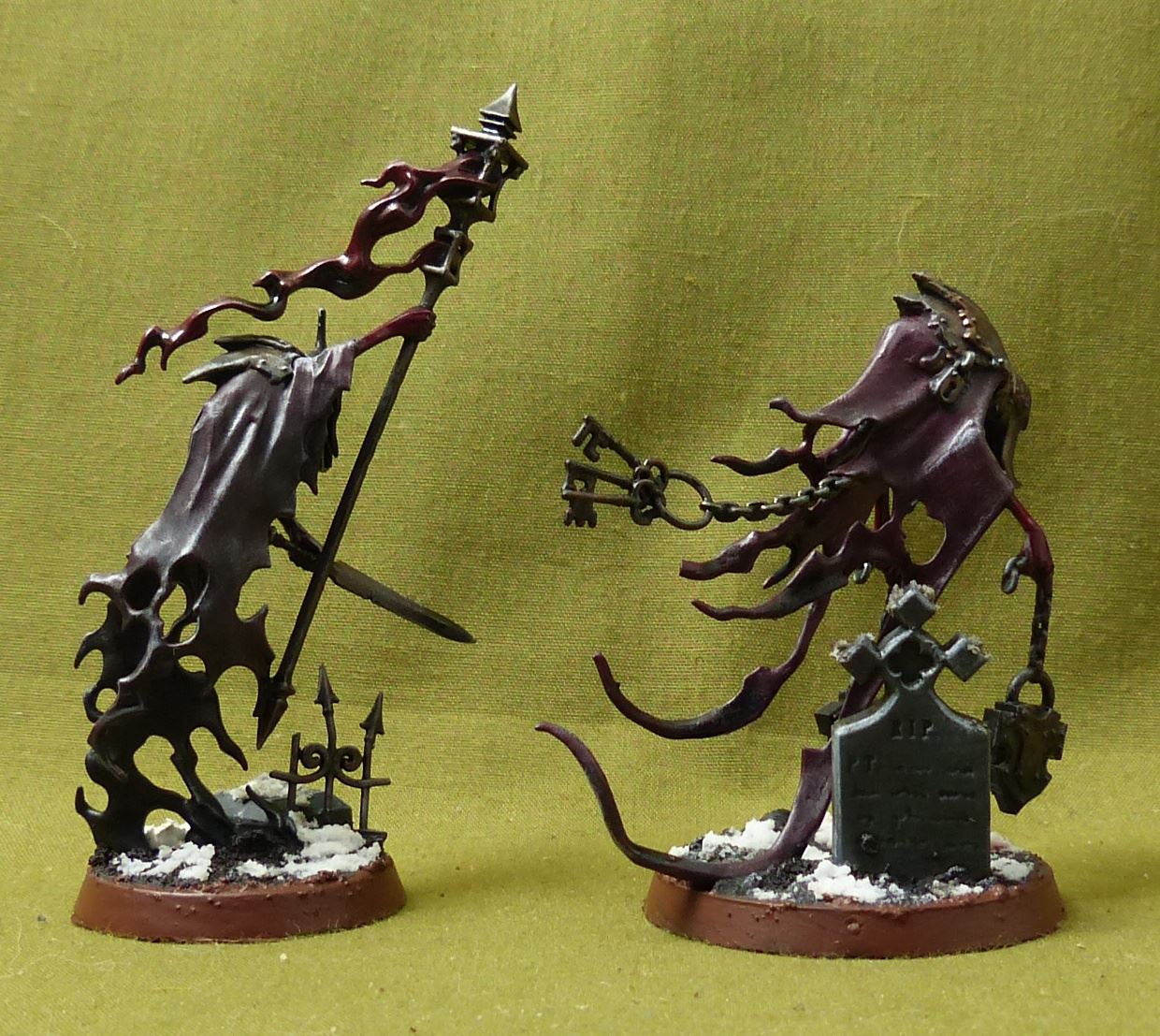 Ethereal Court set of 2 painted - Nighthaunts - Warhammer AoS #X4
