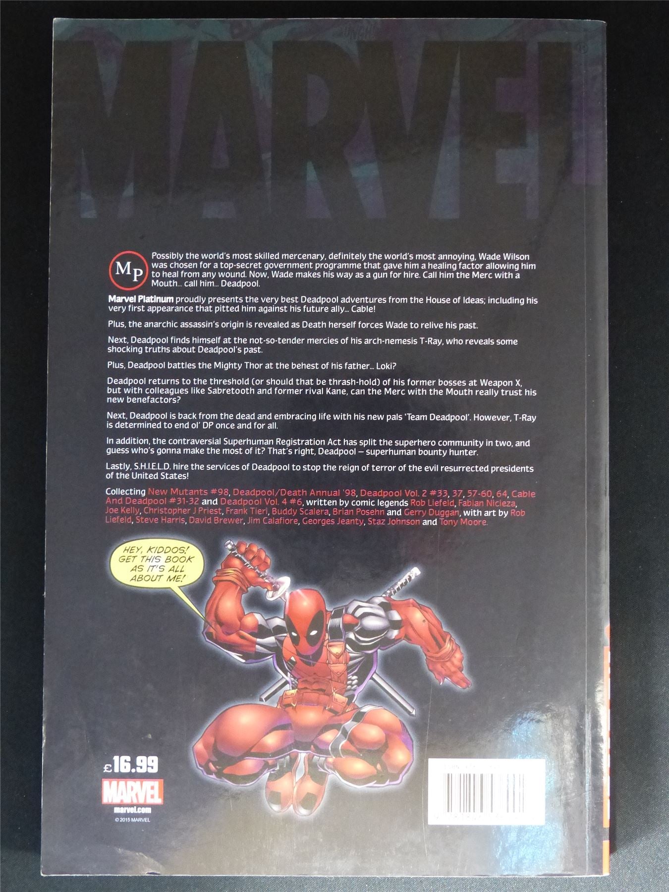 Marvel platinum The Definitive Deadpool - Marvel Graphic Softback #42U