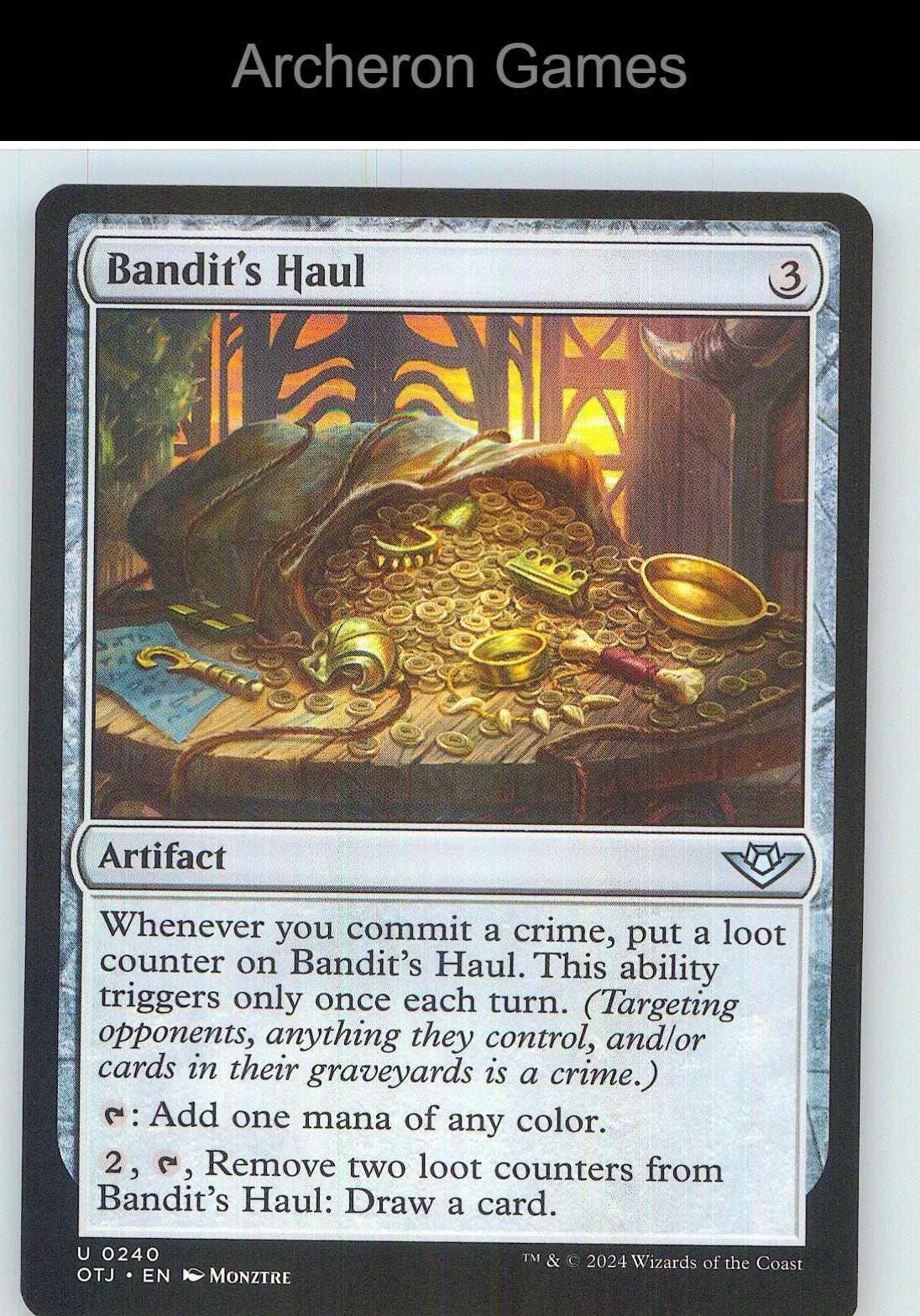 Bandit's Haul OTJ 240 UC MTG Card NM/EX+