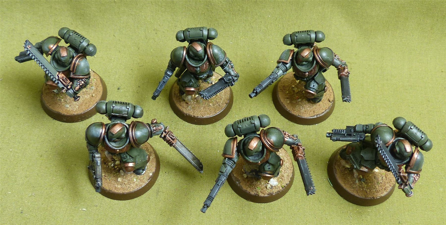Assault Intercessor Squad set of 6 painted - Space Marines - Warhammer 40K #2NX