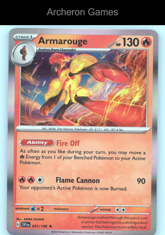 Pokemon Card Armarouge (Line Holo) MCAP 041/198 R Miscellaneous Cards & Products
