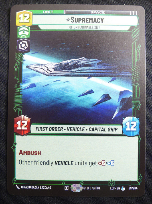 Supremacy 89/264 - Star Wars Unlimited Card #4G9