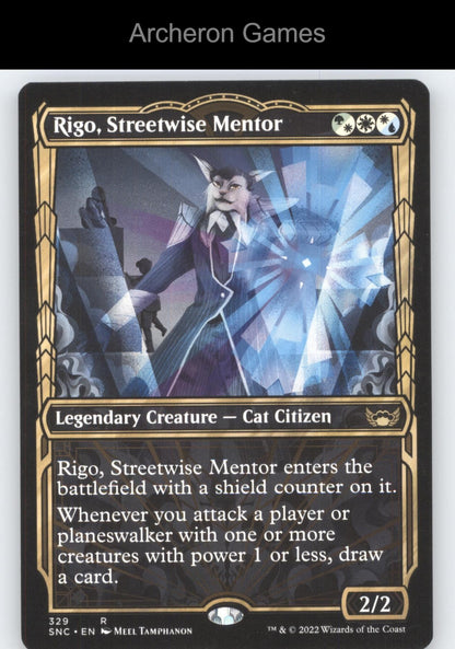 Rigo, Streetwise Mentor (Showcase) 329 R MTG Card Streets of New Capenna
