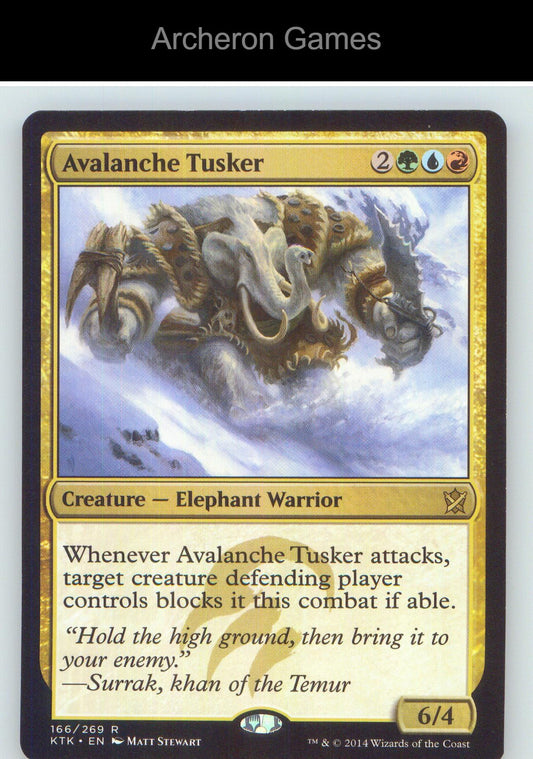 Avalanche Tusker KTK 166 R MTG Card NM/EX+
