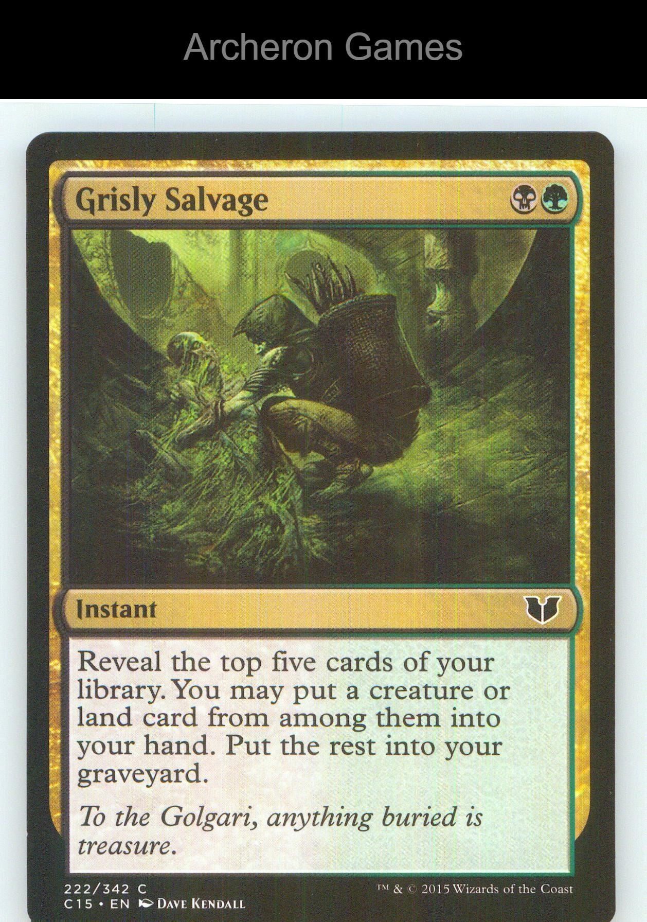 Grisly Salvage C15 222 C MTG Card NM/EX+