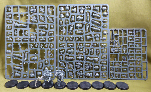 Legionaries in MKII power armour set of 10 part built sprue - Saturnine - Warhammer Horus Heresy #36C