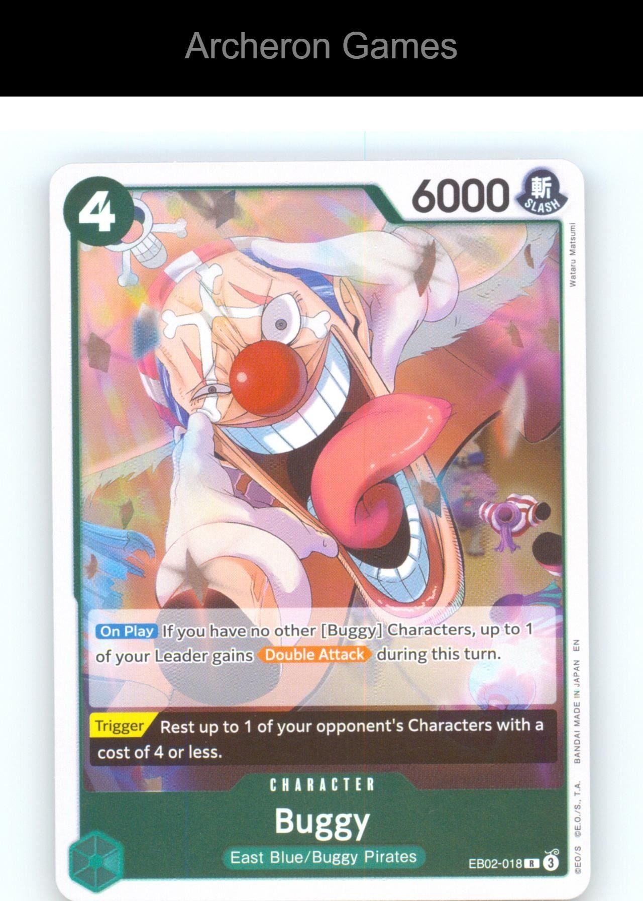 Buggy EB02-018 R One Piece Card NM/EX+ Foil